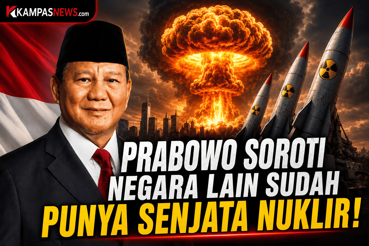 Prabowo Soroti Negara Lain Sudah Punya Senjata Nuklir