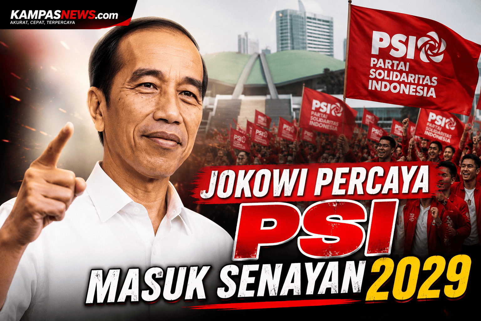Jokowi Percaya PSI Masuk Senayan 2029