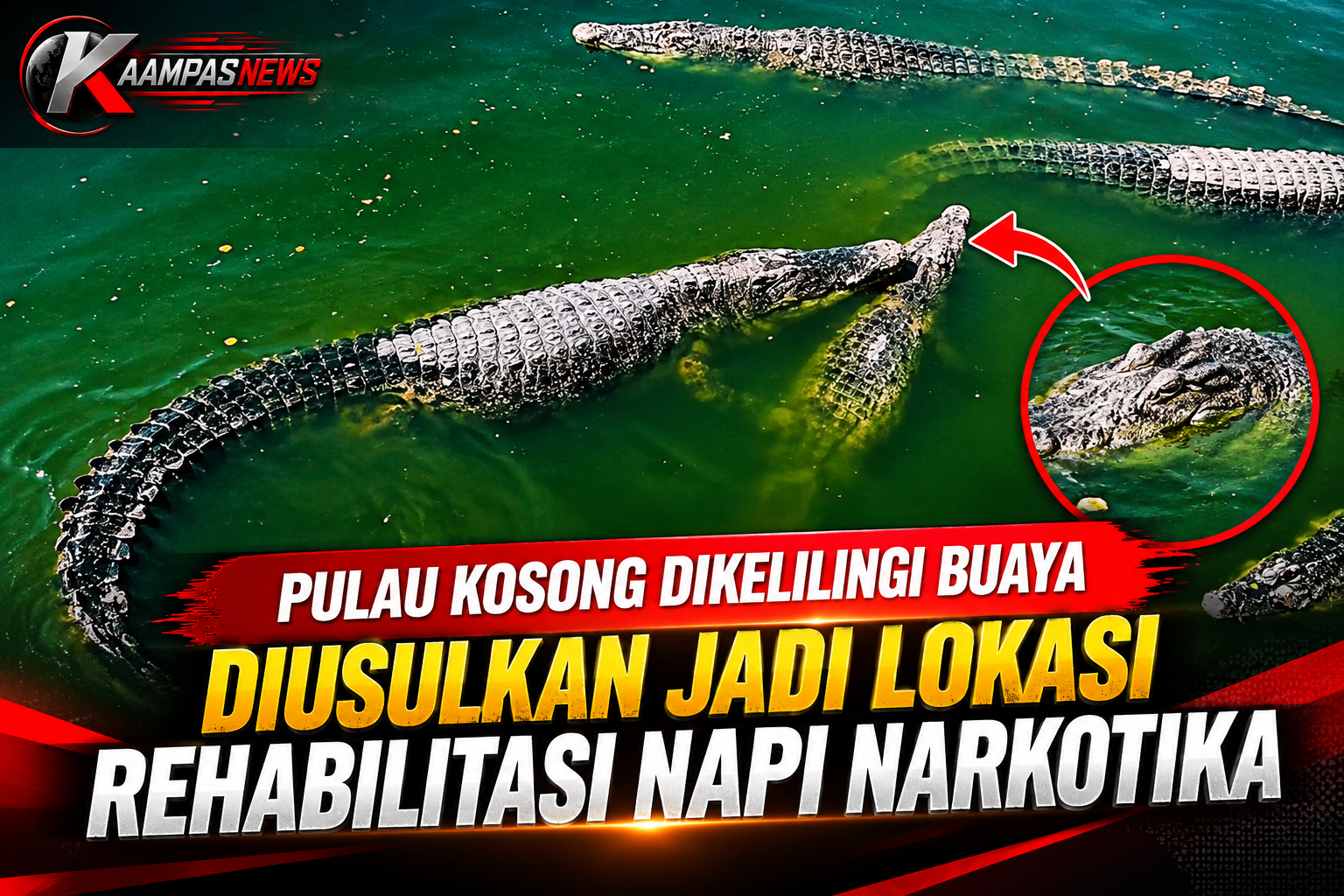 Pulau Kosong  Dikelilingi Buaya Diusulkan Jadi Lokasi Rehabilitasi Napi Narkotika
